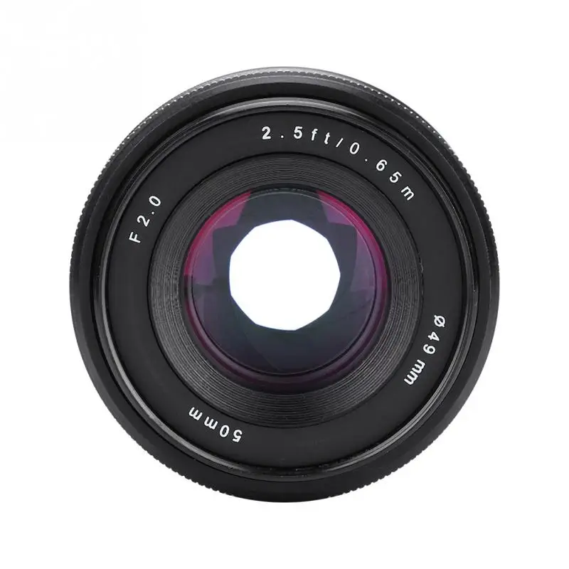 50 мм F2.0 Большая диафрагма ручной фокус APS C Prime объектив для беззеркальной камеры