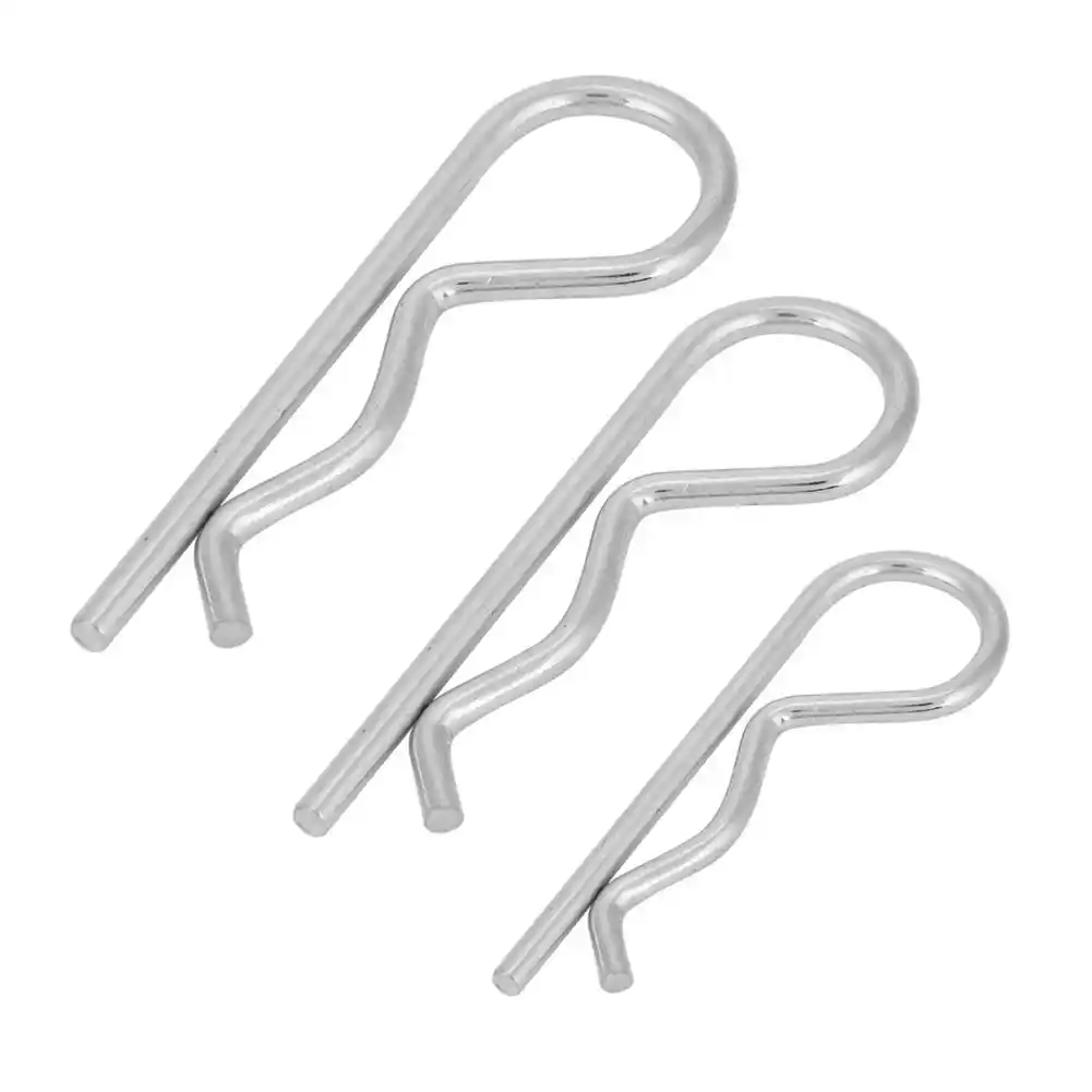 10pcs B Type Cotter Pin Clips Zinc Plated Retaining Pins Spring