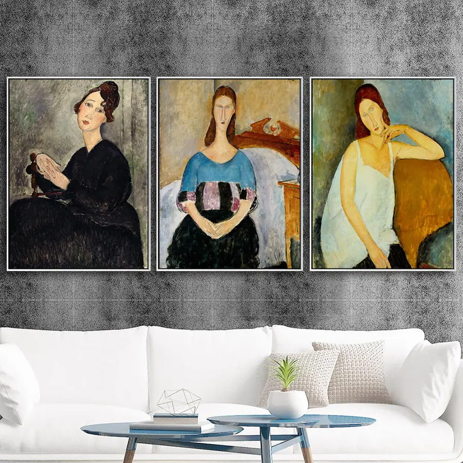 Домашний декор холст печать искусство настенные картины плакат печать на холсте картины Италия Amedeo Modigliani портрет