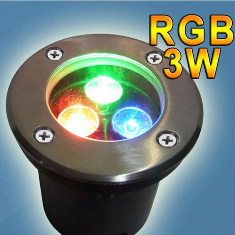 

3W LED Underground Lamp Outdoor Garden Floor Lamp IP67 Buried Yard Landscape Spot Light recessed in ground light