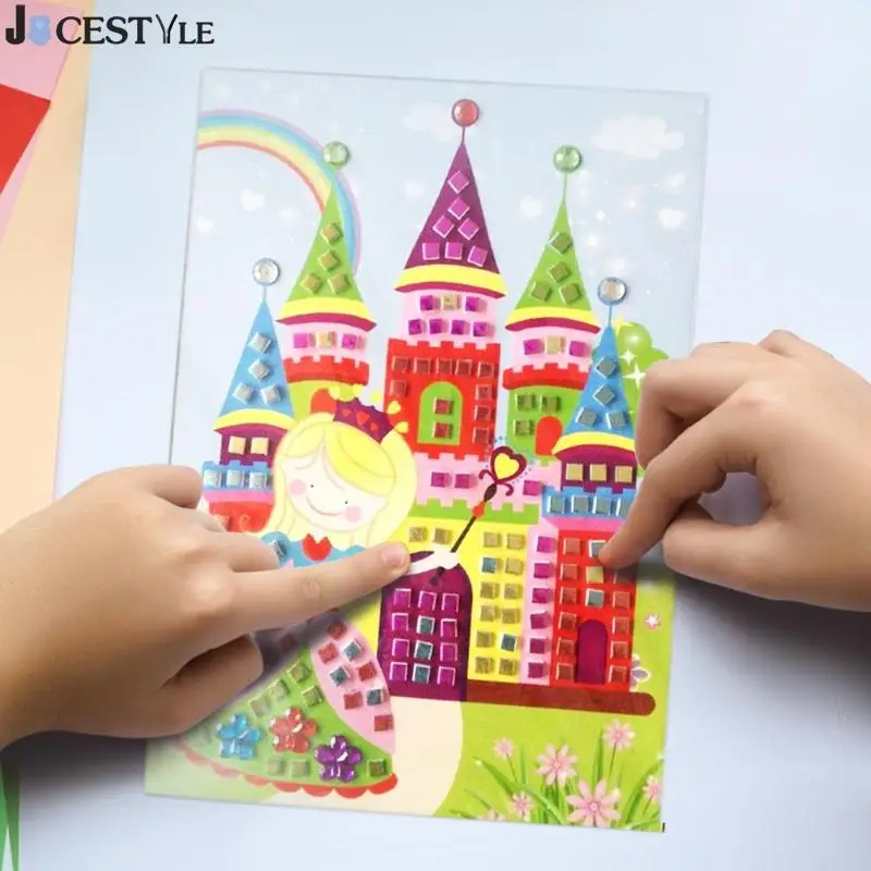 

3D Cartoon EVA Mosaics Sticker Creative Craft Puzzle Game Kindergarten Baby Early Learning Educational Toys For Children Gift