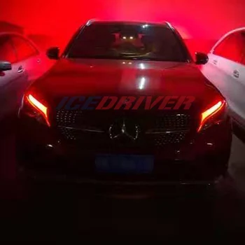 

Icedriver for Mercedes Benz GLC class DRL LED boards 2016 2019 daytime running lights Red Blue Green Purple DRL LED Devil Eyes