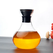 1000 мл 1400 мл прозрачный стеклянный чайник большого объема сока термостойкий с крышкой круглый