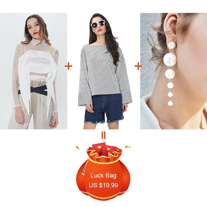 TWOTWINSTYLE 3 шт./лот распродажа 2019 модная Лоскутная водолазка с оборками топ вырезом