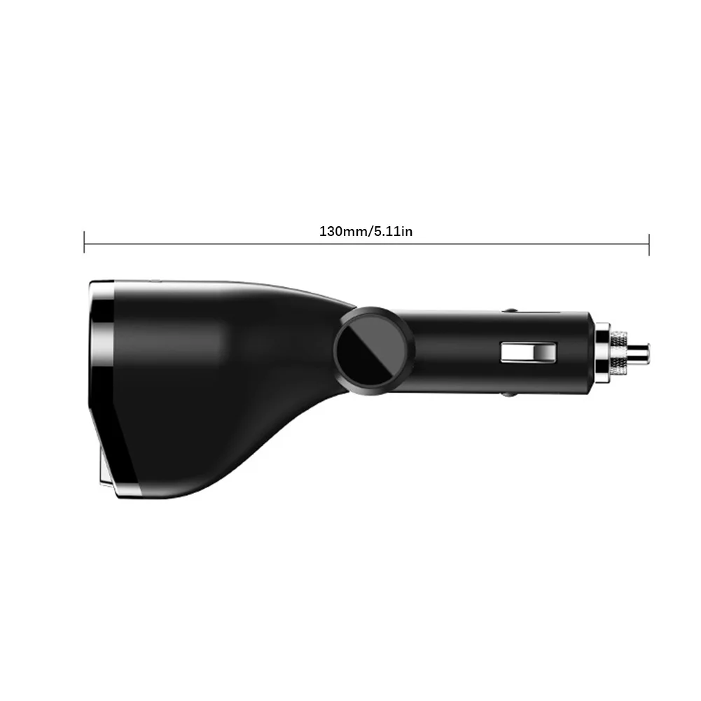 Автомобильное зарядное устройство с двумя USB портами и дисплеем