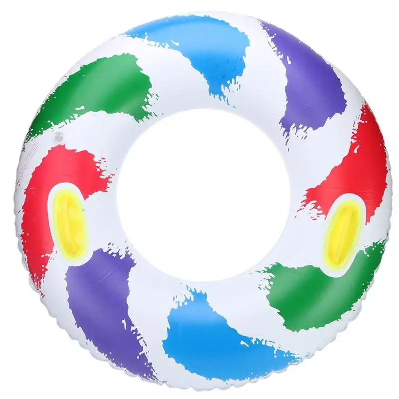 

PVC Sport Swim Ring Inflatable Swimming Pool Party Floating Ring with Handle