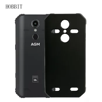 Перейти на Алиэкспресс и купить Матовый черный чехол для AGM A9 A10 JBL H1 H2, Мягкая силиконовая задняя крышка из ТПУ, ударопрочный цветной чехол agm X3, защитный чехол для телефона