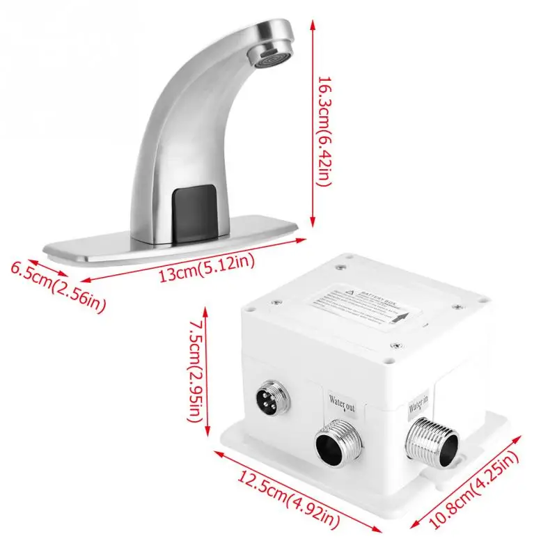 Electronic Automatic Sensor Touchless Sink Faucet Hands Free Tap