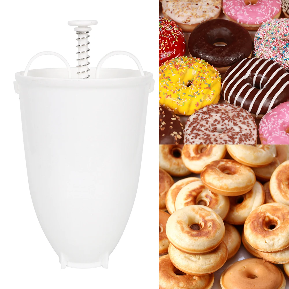 Donut Mould Manual Lightweight Doughnut Machine Easy Fast Portable Donut Maker Waffle Dispenser Plastic