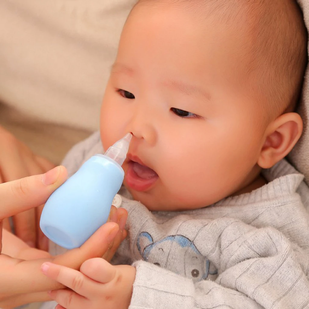 Детские нос чистого новорожденных аспиратор для носа слизи насморк втягивающий аспиратор синий Вакуумный аспиратор очищение носа