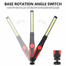 COB Light Strip Flashlight Torch Garage Workshop Working Light Lamp USB Rechargeable For Outdoor Camping manual charged hand crank flashlight usb rechargeable solar lamp emergency light torch for outdoor camping driving riding