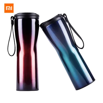 

01 Coffee Tumbler Thermo Jug Cold Insulation Cup Smart OLED Touch Temperature Display Screen Stainless Steel Coffee Cup Moka