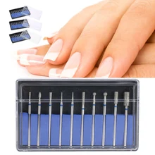 10 шт. Вольфрамовая сталь дизайн ногтей шлифовальный полировальный гравировальный резак инструмент сверла аксессуар