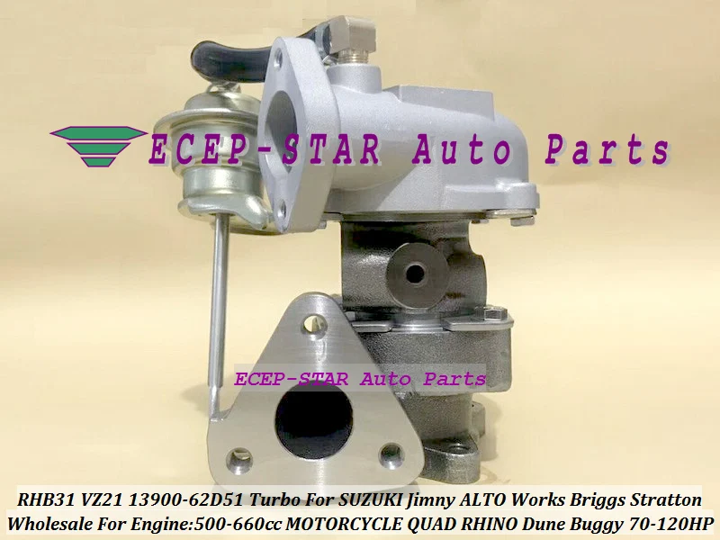 RHB31 VZ21 13900 62D51 турбо для SUZUKI Jimny ALTO Briggs Stratton 500 660cc четырехъядерный RHINO Dune Buggy 70HP