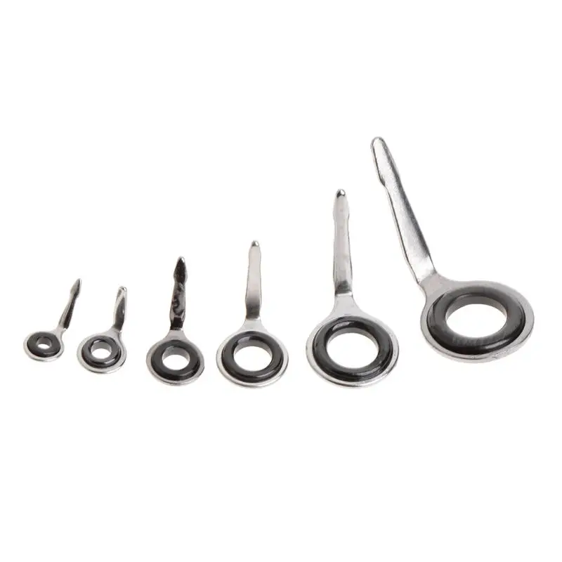 

Fishing Rod Guide Eye Rings Ice Fishing Line Diameter Pole Tackle Guides Tip Strong Game Repair DIY Accessories