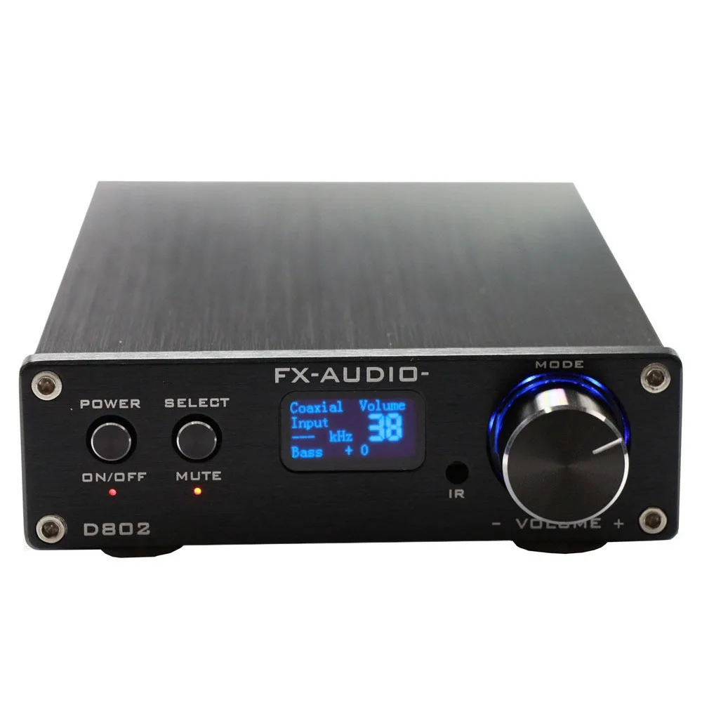 Топ NFJ и FXAUDIO аудио FX D802 80Wx2 192 кГц коаксиальный/оптический/USB Класс D Цифровой