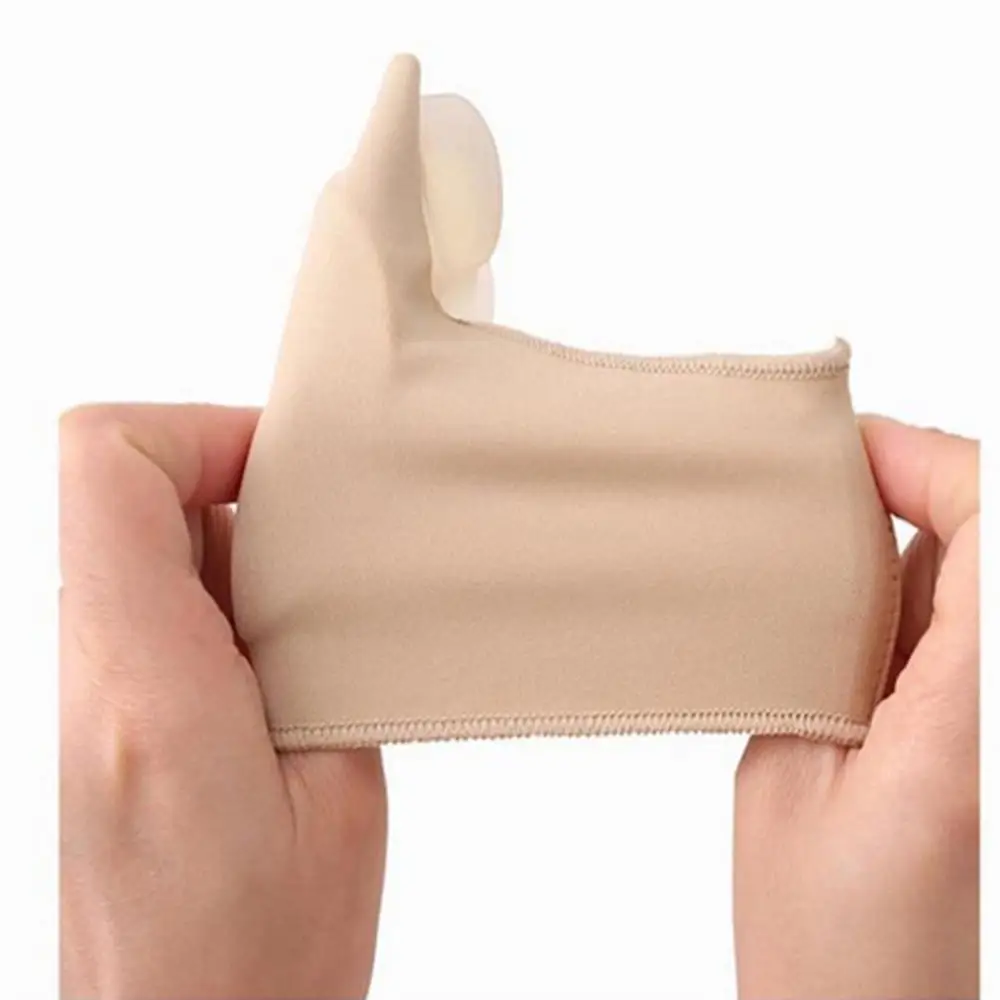 Foot Care Tool 2pcs Silicone Hallux Valgus Straightener Fabric Gel Toe Bunion Corrector Pad Protector