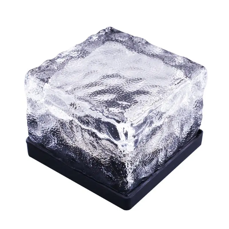 

Solar Crystal Lawn Light Garden Waterproof LED Buried Brick lamp
