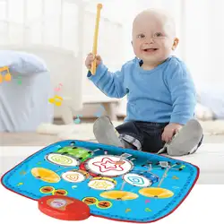 55*42 см мини-барабан музыкальное одеяло Развивающие игрушки для детей, легко складывается, несколько инструментальные звуки идеальный