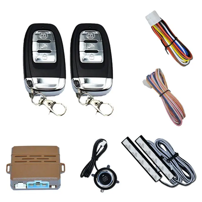 

High Quality Car Alarm Remote Starter System Smart Key Keyless Entry System Start Button2 Button Remotes Quick Delivery