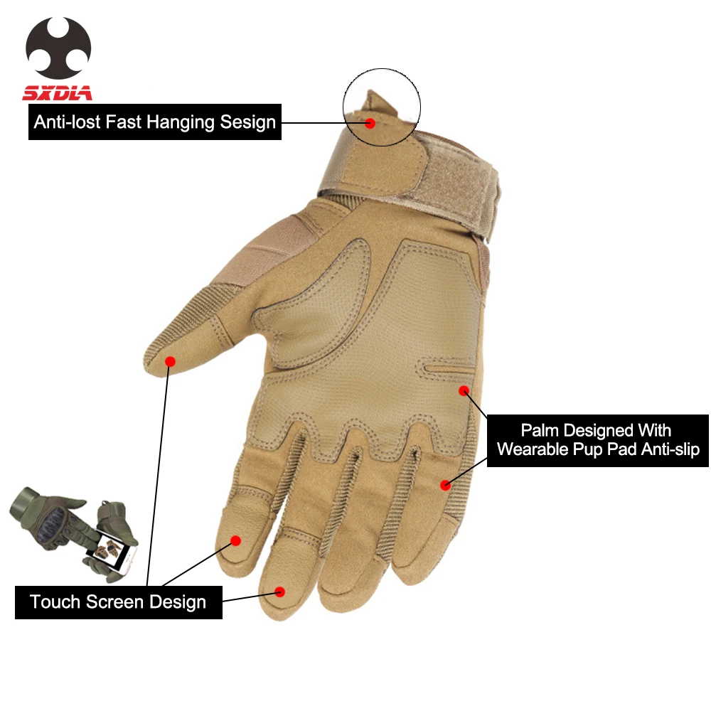Motorcycle Gloves Full Finger Outdoor Sport Racing Motorbike Motocross Protective Breathable Glove Street Bike