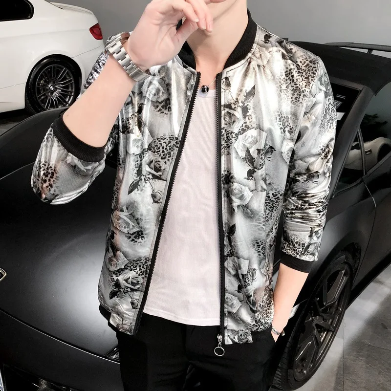 Baseball jacket men 2019 Summer Fashion Male Sunscreen Night prom Stage Dress jacket Coat clothes Casual jackets hombre