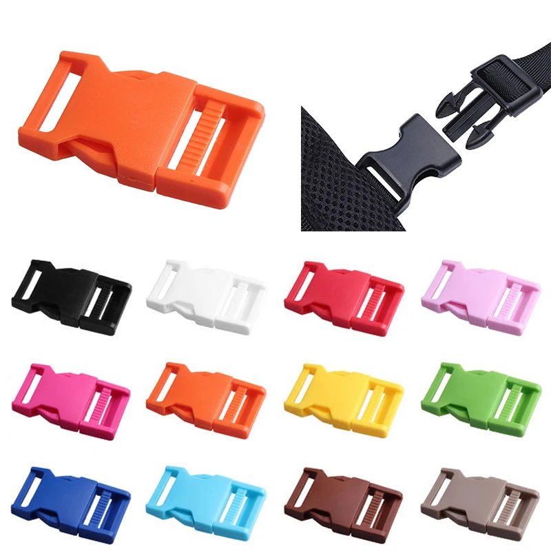 

Popular 1PC Webbing High Quality 25mm Plastic Safety Buckle Sewing Tools Buckles Backpack Hooks Dual Adjustable Straps