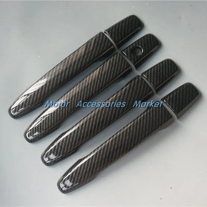 

New Sport Carbon Fiber Style Handle Cover Trim For Mitsubishi Lancer Evolution X EVO EX