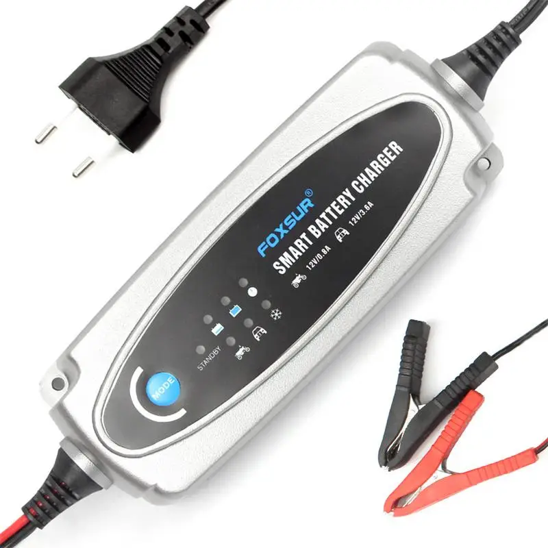 

12V 0.8A/3.6A Battery Ctek5 Segment Car Battery Charger Motorcycle Suitable For All Kinds Of Aging Battery Recovery