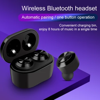 

TWS Bluetooth 5.0 Earphones Wireless Headsets Blutooth Earphone Handsfree earpiece Sports Earbuds Gaming Headset For Phone