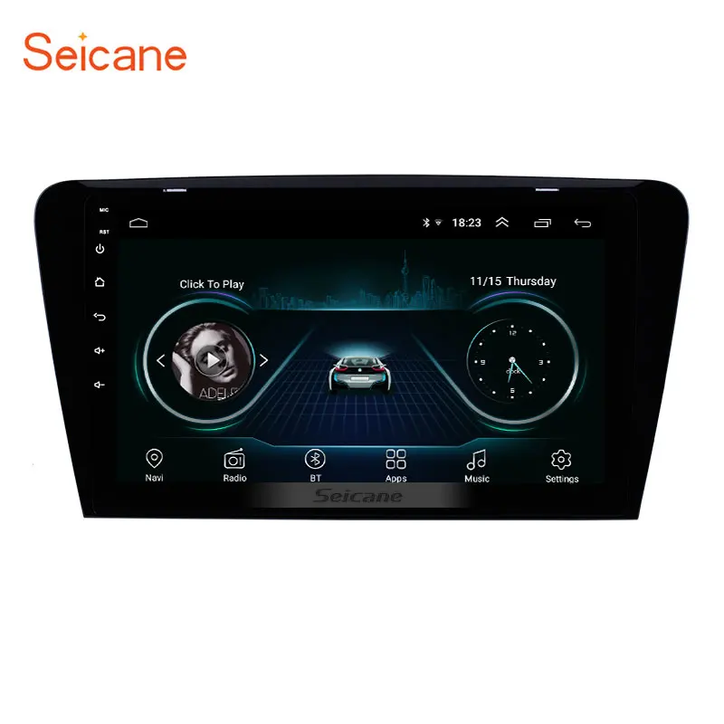 

Seicane Android 8.1 10.1 inch HD 1024*600 Touch Screen Car Radio For 2015 2016 2017 SKODA Octavia (UV) GPS Navigation SWC
