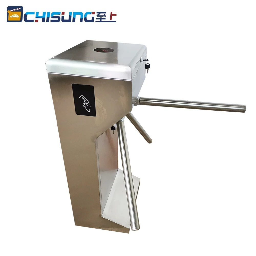 US $611.00 Security System High Quality Good Price Full Autoamtic Tripod Turnstile Gate With Drop Arm Tripod Turnstile Gate