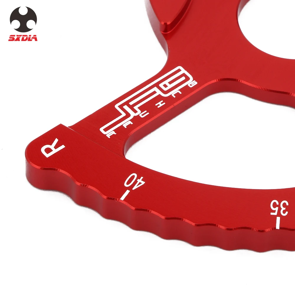 Мотоцикл CNC красный Звездочка направляющая цепь регулятор 2 шт. для Honda CRF150F CRF 230F