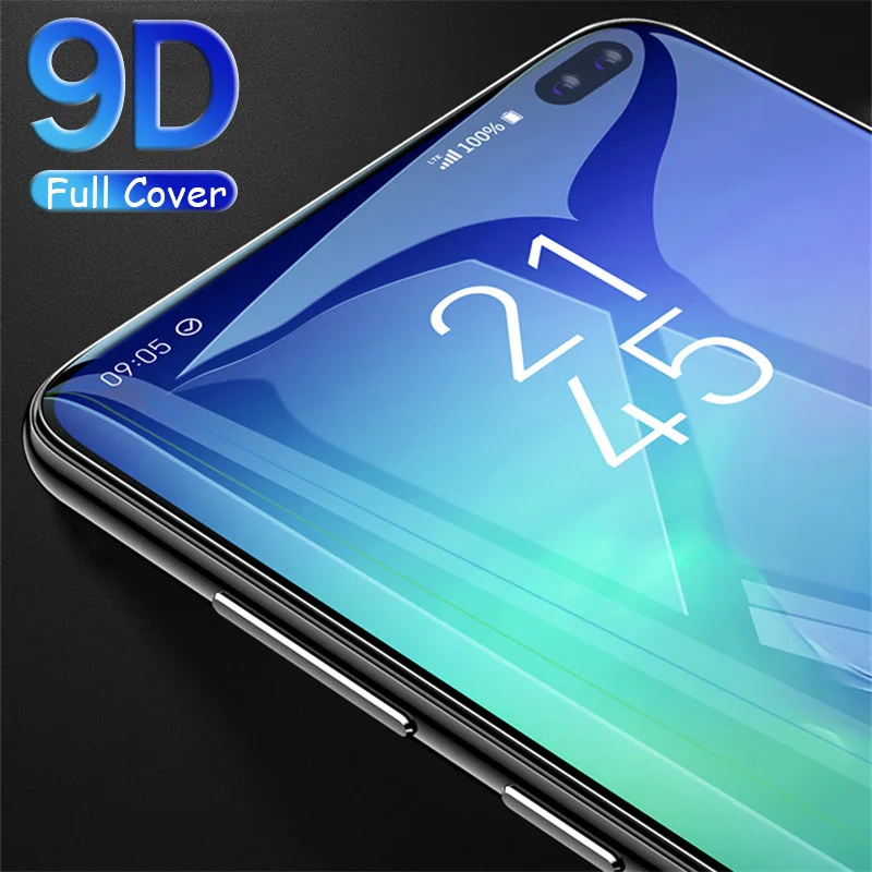 Закаленное стекло 9D для Samsung Galaxy S10 plus e Защитная пленка S8 S9 S10plus S10e S9plus S8plus|Защитные