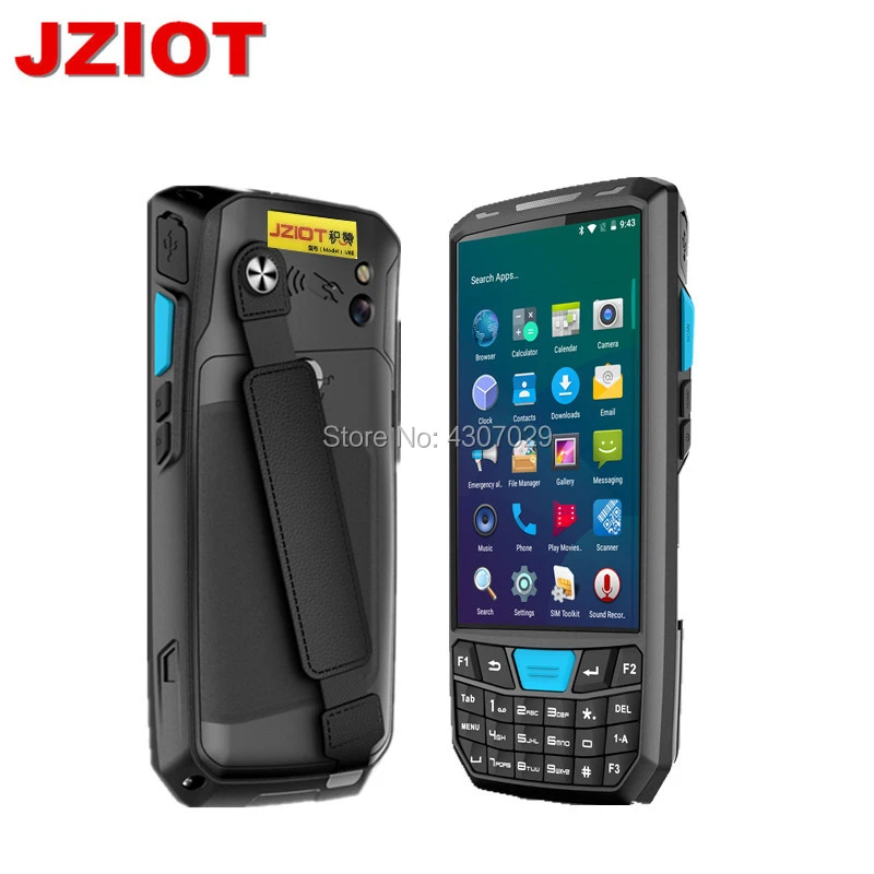 Сканер qr кода V80 промышленный pda android с 1D 2D считывателем штрих кодов КПК RFID NFC