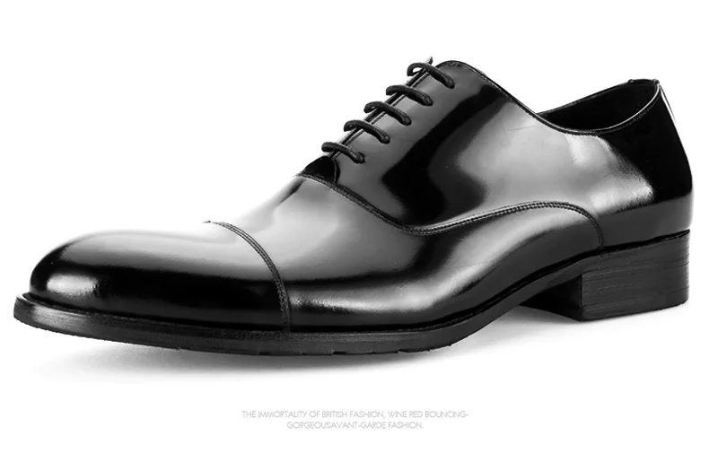 

Serpentine Black / Brown Tan Pointed Toe Social Shoes Mens Business Shoes Genuine Leather Dress Shoes Male Wedding Shoes