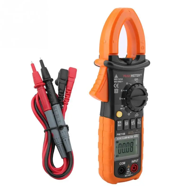 Мультиметр PEAKMETER PM2108 портативный цифровой измеритель тока напряжения и