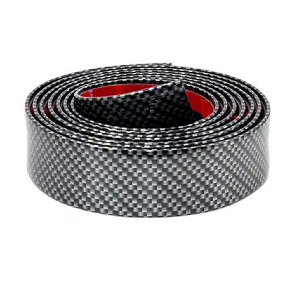 

3CM*1M Carbon Fiber PVC Anti Scratch Sticker Car Door Sill Scuff Plate Cover Car Accessories Styling Mouldings Bend Freely