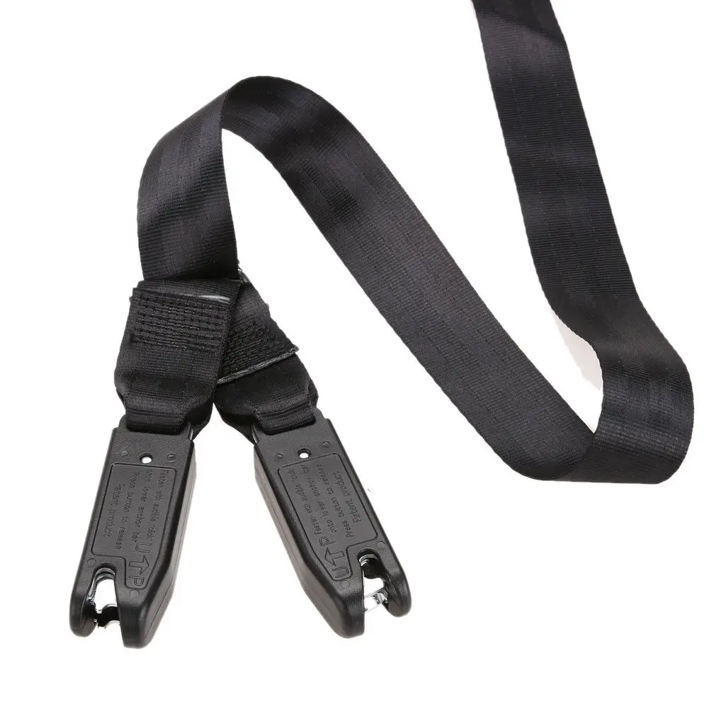

1.5m Car Baby Safe Seat Belt Strap Black Adjustable Tie Soft Link Belt Anchor Holder