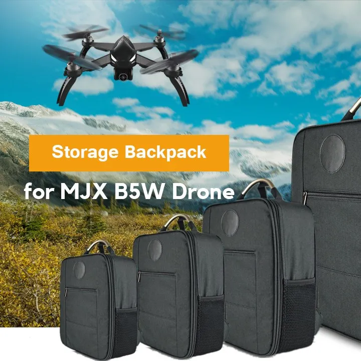 

29x17x15cm MjxR / C Technic Water-Resistant Storage Backpack With Side Handle Separate Interior Space Bag For MJX B5W RC Drone