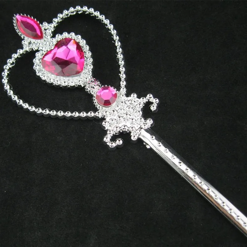 Disney Frozen pretend play Beauty Fashion Toys Children's Crown Set Magic Wand Princess Headwear Headband Toy for children