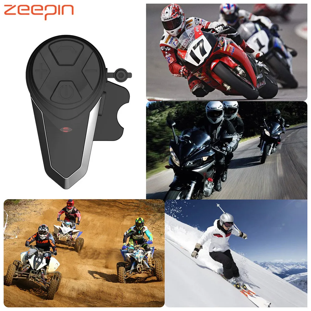2 Riders Waterproof BT-S3 Motorcycle Helmet Bluetooth Headset 2.4GHz Wireless DSP Noise Cancelling GPS Hands Free Walkie-talkie |
