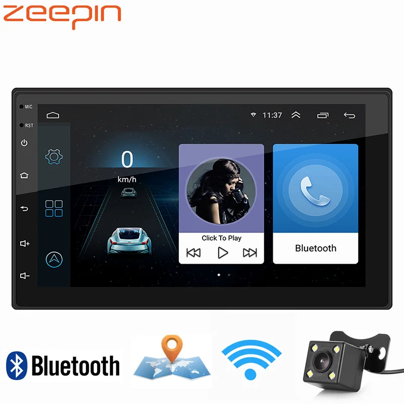 

9217 2 Din Car radio Multimedia Video Player Universal auto Stereo GPS Navigation Support WiFi Steering Wheel Control 7'' Player