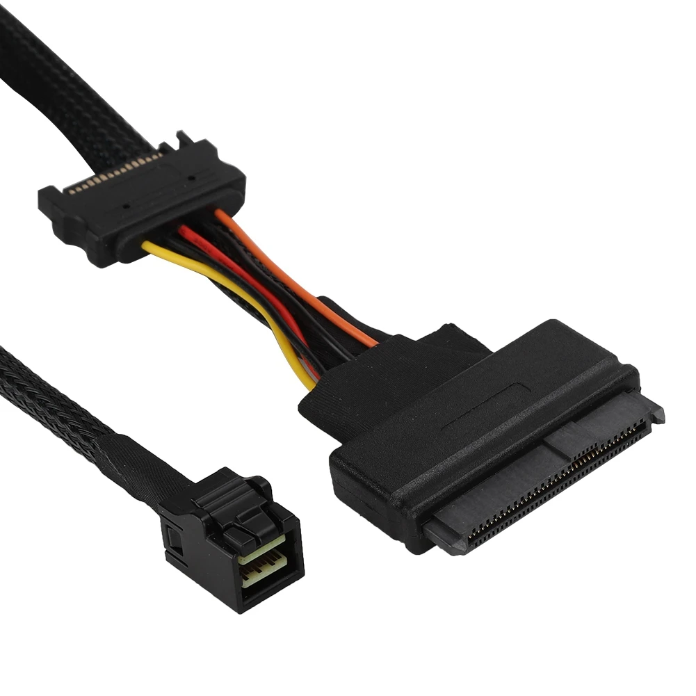 50 см MINISAS HD SFF 8643 для 8639 12 Гбит/с высокая Скорость сплиттер кабель 4I SAS68P/F до