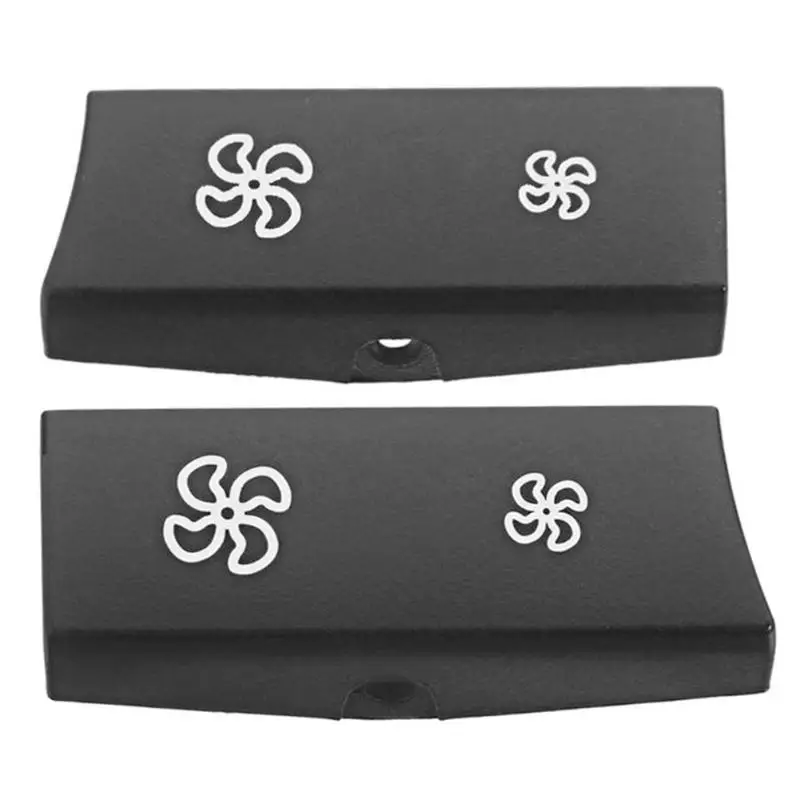 cheap 1Pair Black Car Heater Climate Control Switch Fan Button Cap Covers For BMW 5 Series 7 Series F10 Car Accessories Car Styling