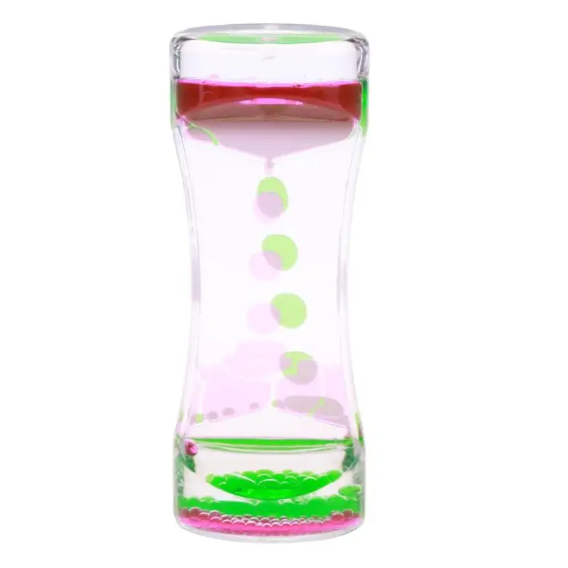 

Mix Illusion Timer Liquid Motion Visual Slim liquid Oil Acrylic Hourglass Timer Clock Ornament Desk Mix Hourglass Count Down Tim