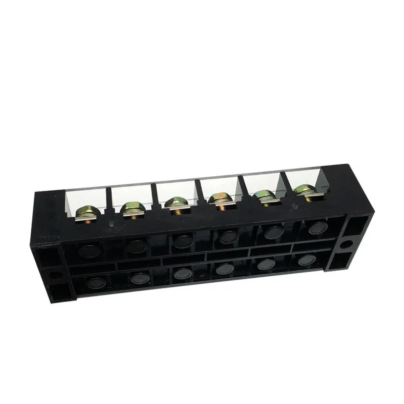 Клеммные колодки TBC 6006 TB 606 60A/6P 600V двухрядные клеммы из меди с 12 винтами 0 5 10
