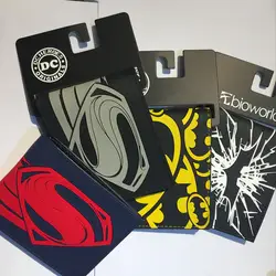 Комикса Marvel Бэтмен Супермен Джек S Дэдпул бумажник из пвх кошелек Короткие Мягкая резина + Искусственная кожа бумажник Аниме Бумажник для