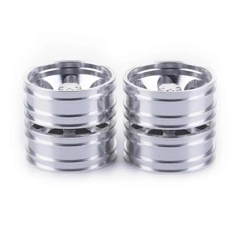 

4pcs Rear Wheel Hub Accessory for Metal Hub Accessory for 1:10 RC Rock Crawler Car Axial SCX10 RC4WD PNLO