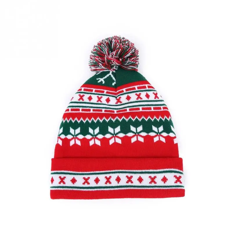 

Autumn Winter Christmas Fashion Men Women Outdoor Warm Wool Hemming Knitted Hat Cap zxcvabc men women